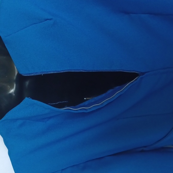 Vintage 1970's blue long sleeved maxi modesty - Picture 5 of 5